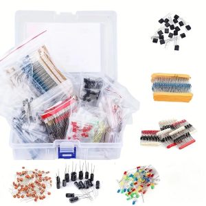 1400-Piece Beginner Electronic Components Kit: Resistors, Capacitors, LEDs, Diodes​​ | ​​Electrolytic & Ceramic Caps + Transistors - Complete Starter Set for DIY Projects​