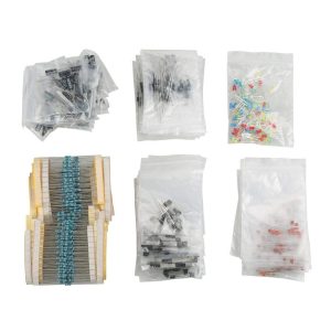 1390pcs Electronic Components Kit Assortment Includes 100 LEDs +100 Diodes +170 Transistor +120 Electrolytic Capacitors + 600 Resistors + 300 Ceramic Capacitors